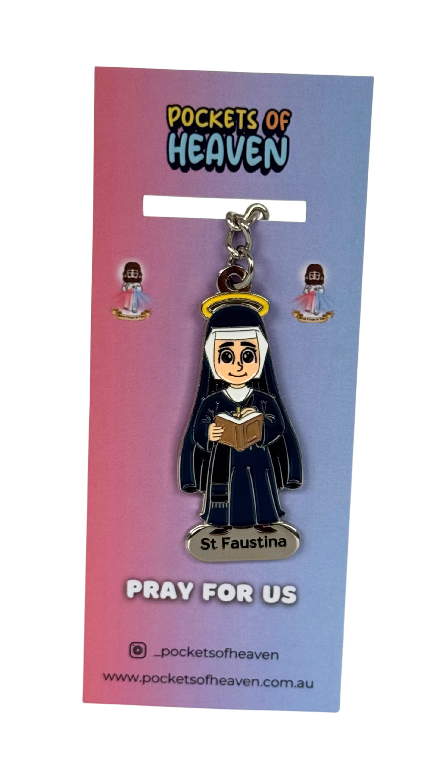St Faustina Keyring