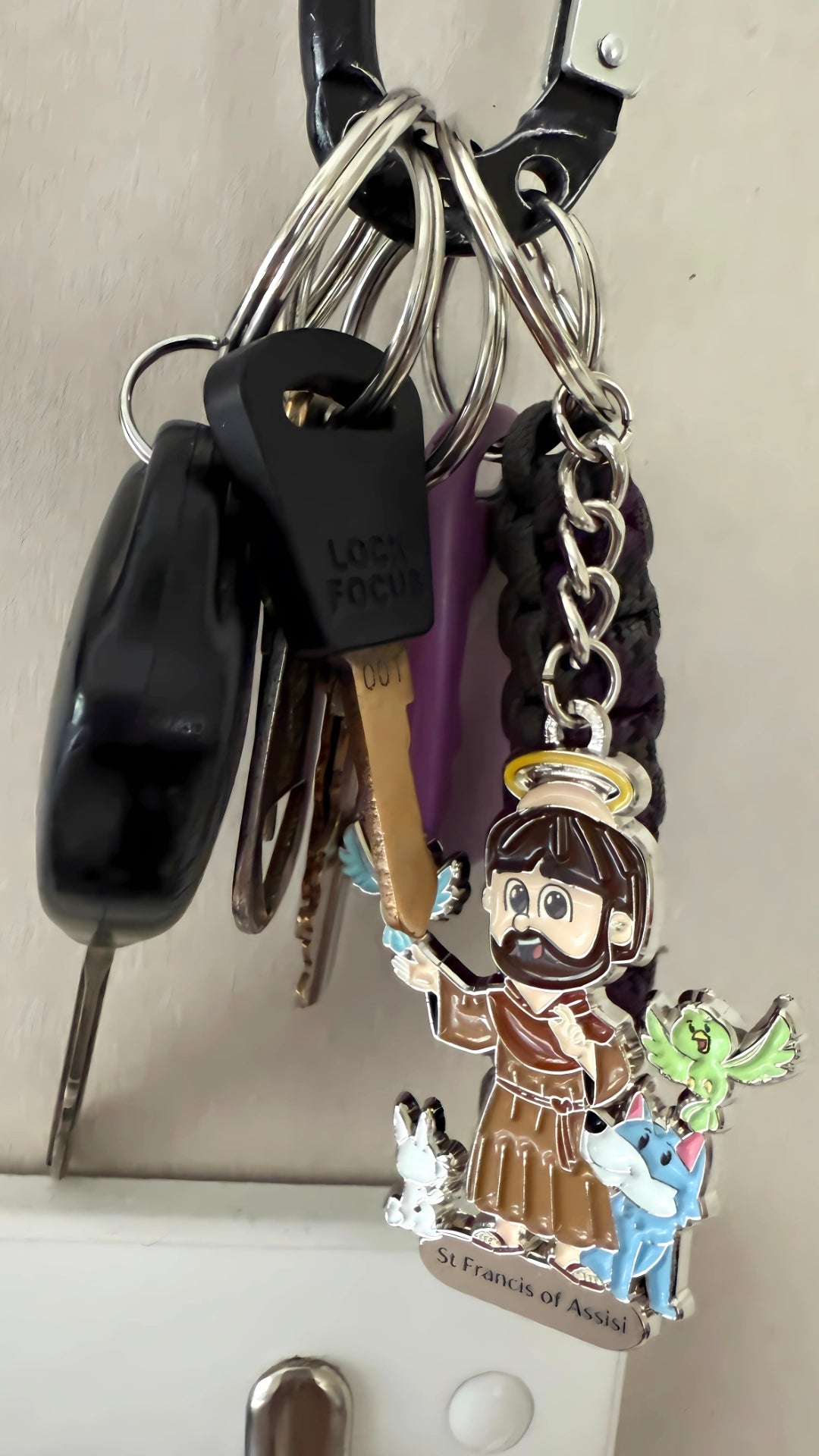 St Francis of Assisi Keyring