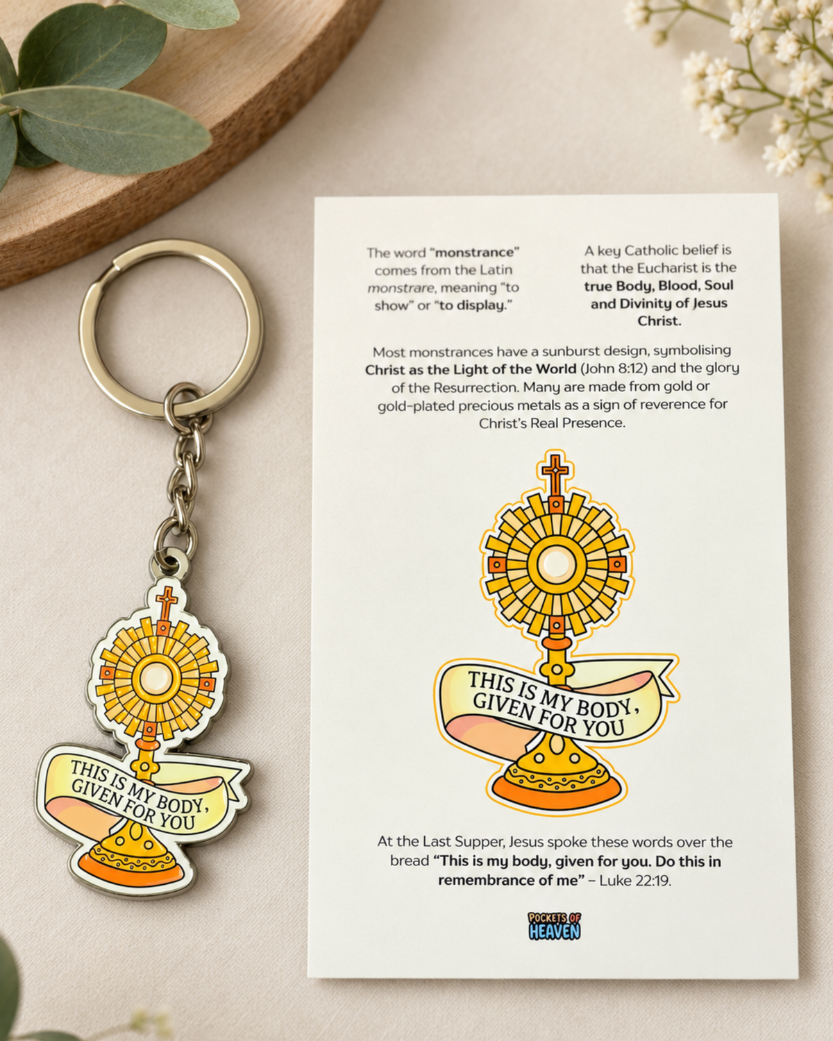 Monstrance Keyring