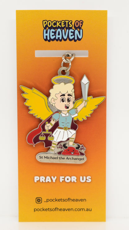 St Michael the Archangel Keyring