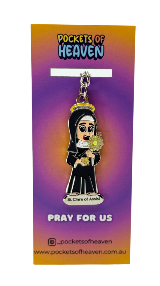St Clare of Assisi Keyring