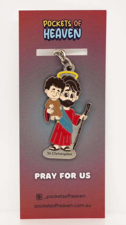 St Christopher Keyring
