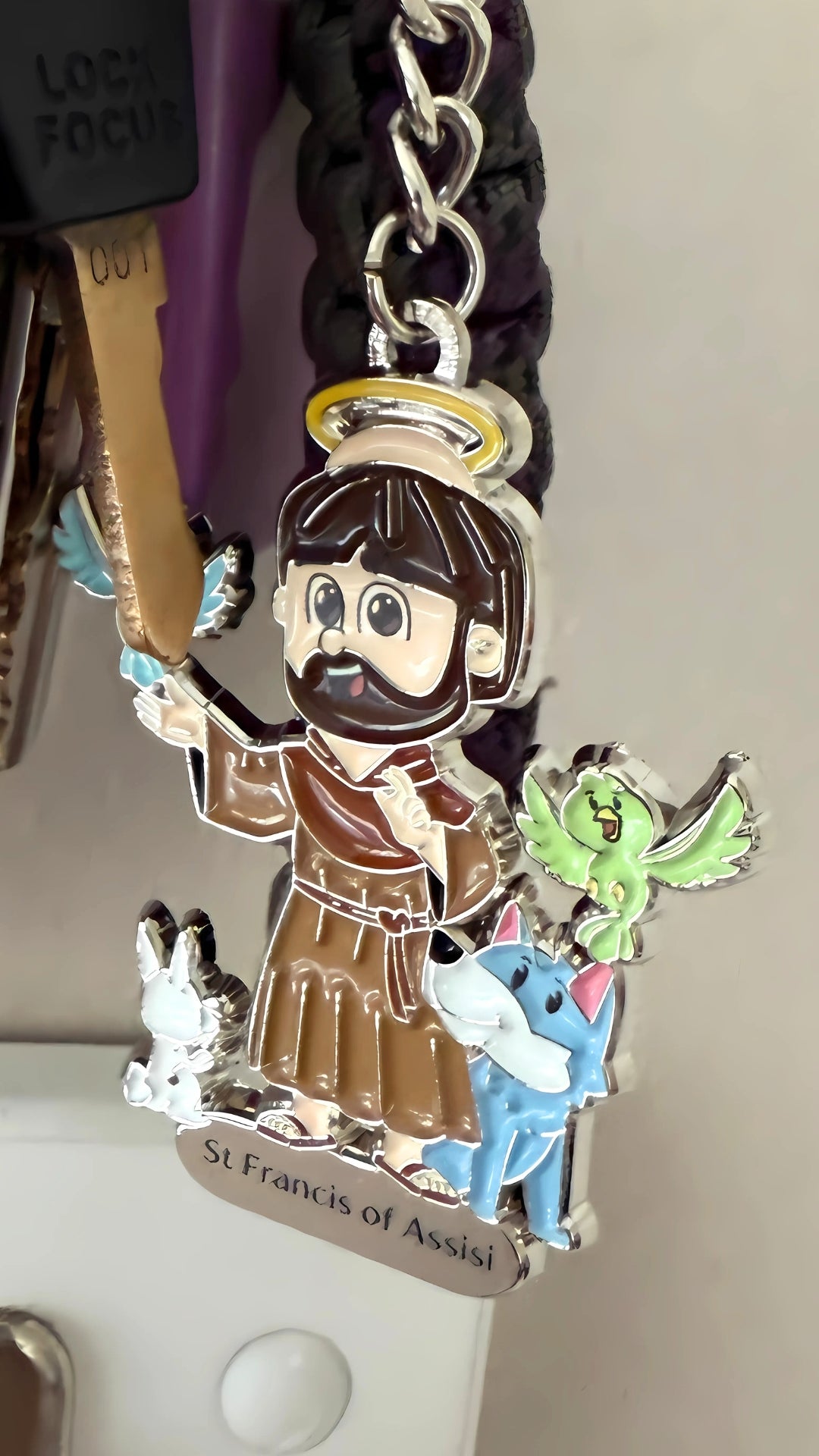 St Francis of Assisi Keyring