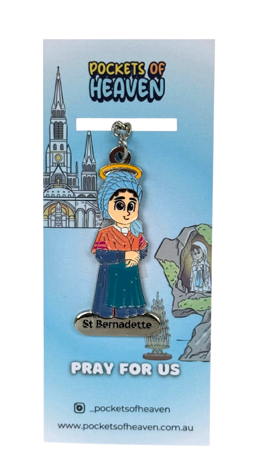St Bernadette Keyring