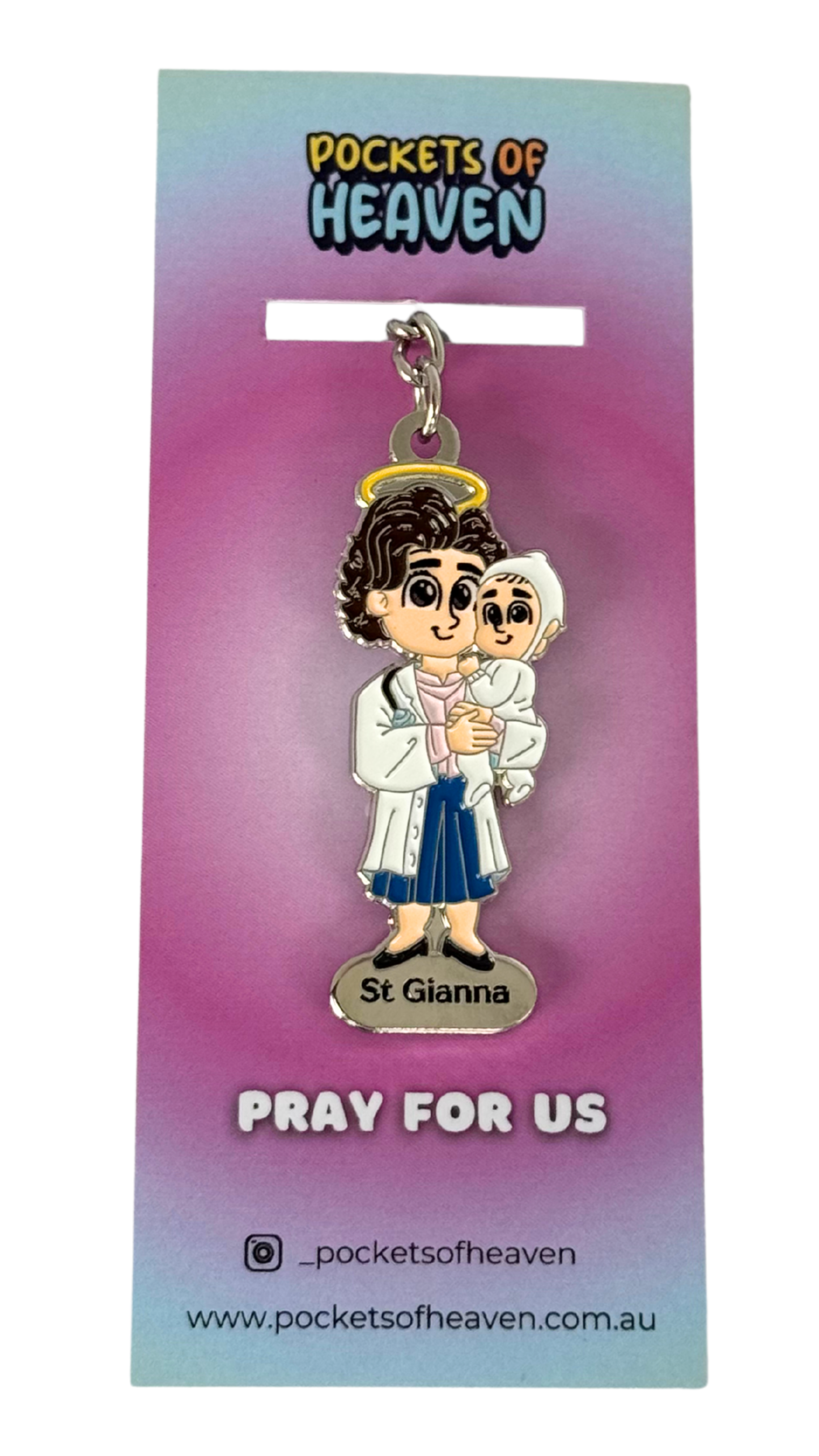 St Gianna Keyring