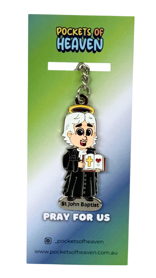St John Baptist Keyring