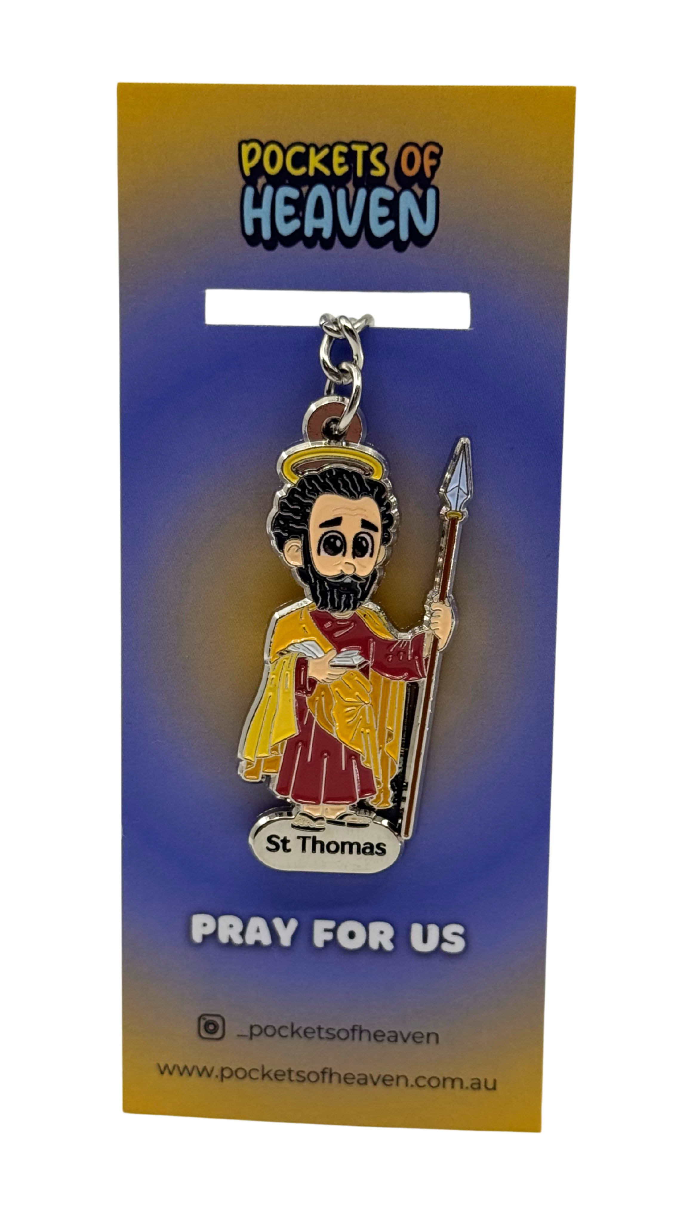 St Thomas the Apostle Keyring – Pockets of Heaven