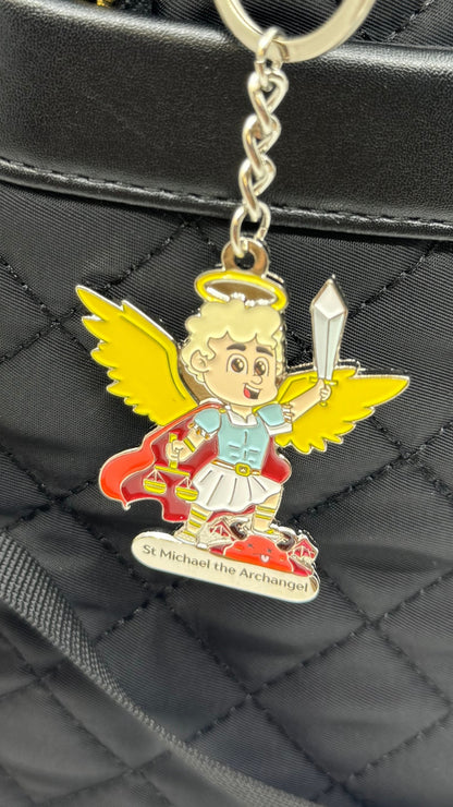 St Michael the Archangel Keyring