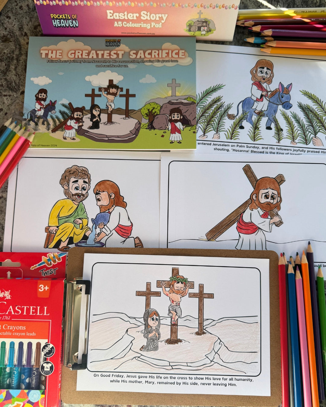 The Easter Story - A5 Colouring Pad