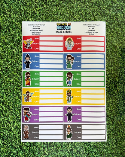 Book Labels (4 sheets, 48 stickers)