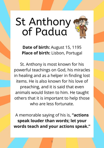 The Saints of Heaven: Interactive Activity Book