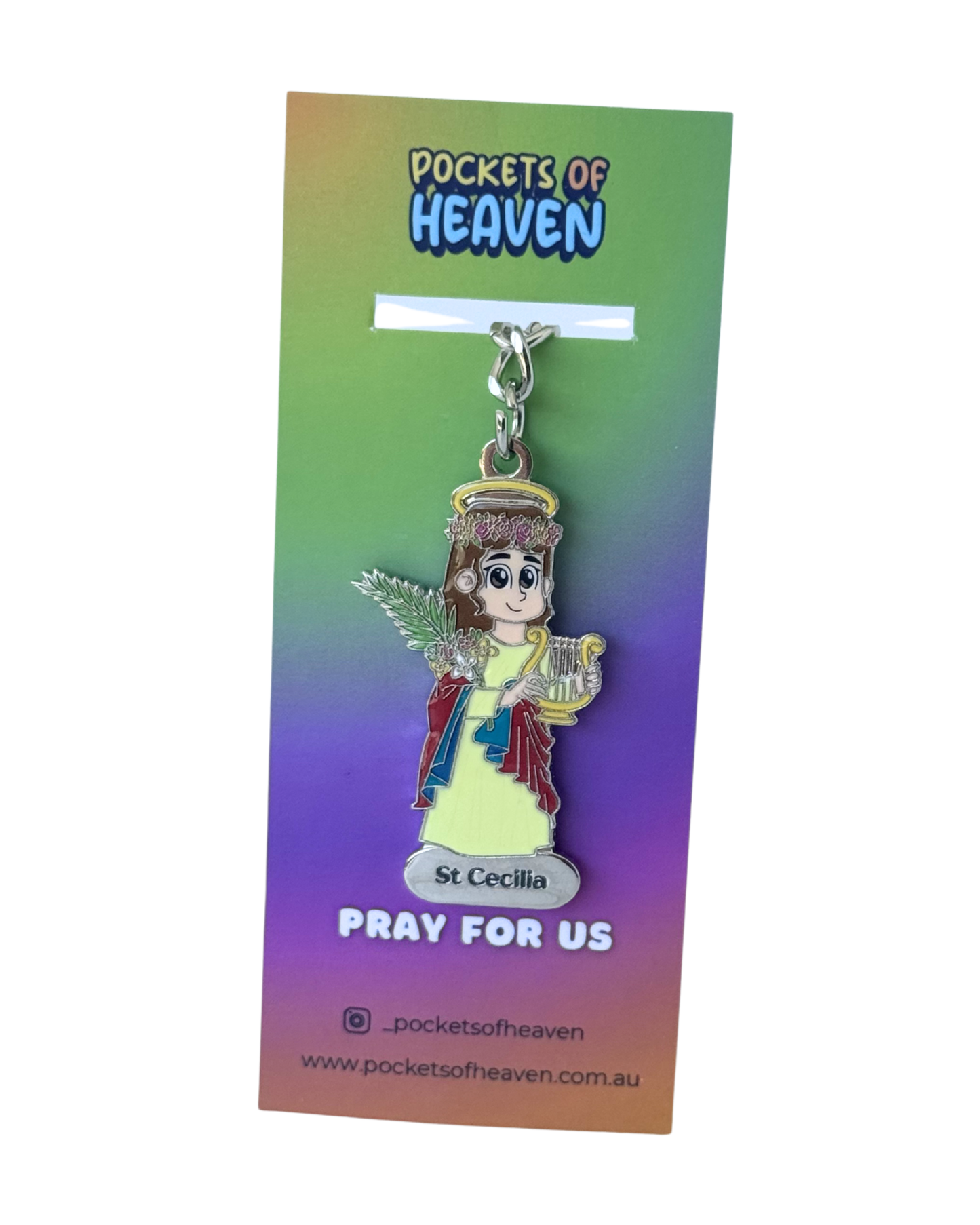 St Cecilia Keyring