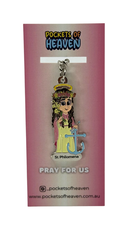 St Philomena Keyring