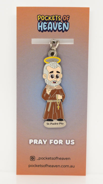 St Padre Pio Keyring