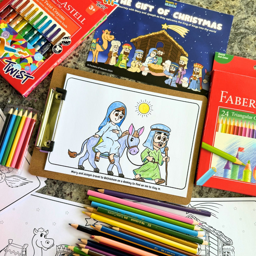 The Christmas Story - A5 Colouring Pad image 1