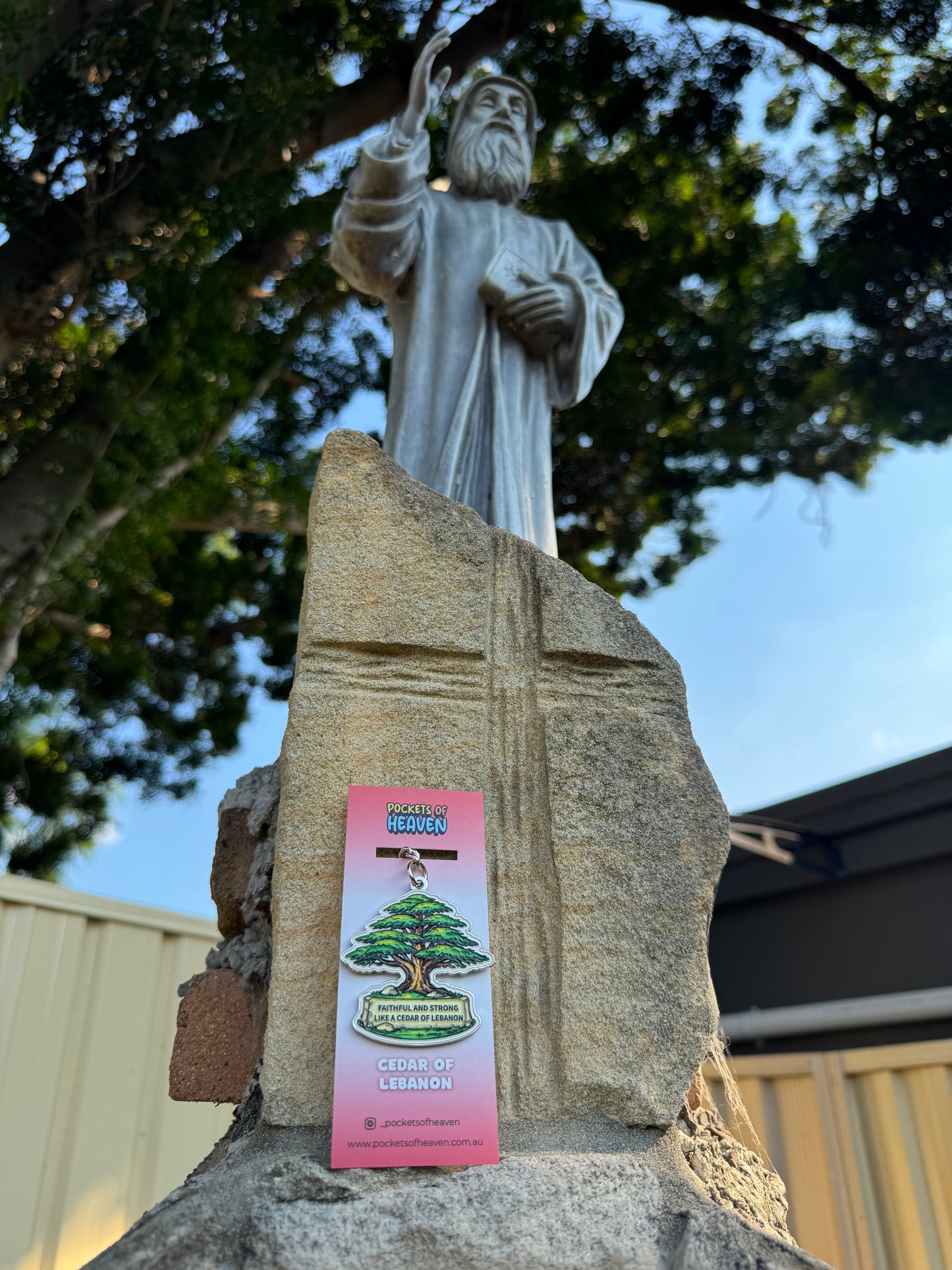 Cedar of Lebanon Keyring