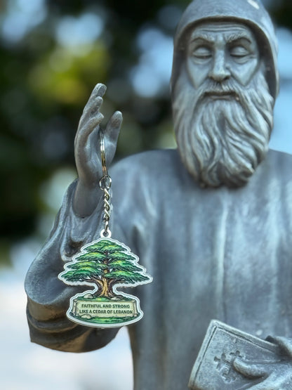 Cedar of Lebanon Keyring