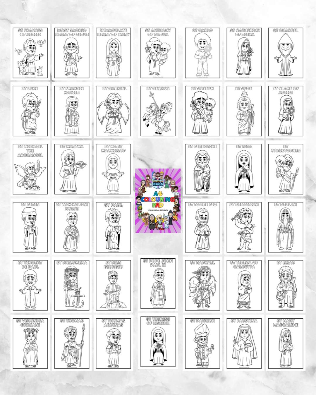 A4 Colouring Pad (40 pages)