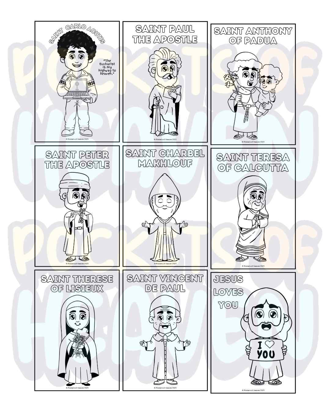 Digital Colouring Sheets