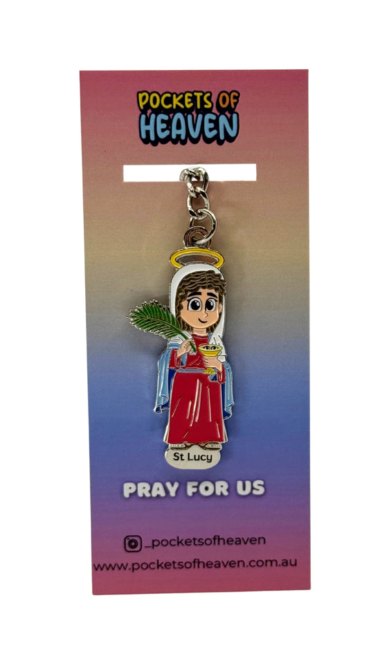 St Lucy Keyring