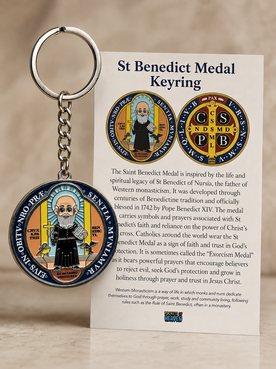 St Benedict Medal Keyring