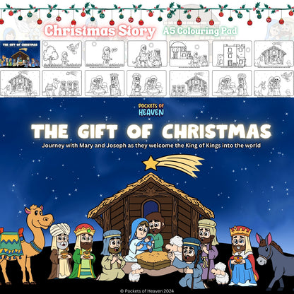 The Christmas Story - A5 Colouring Pad image 2